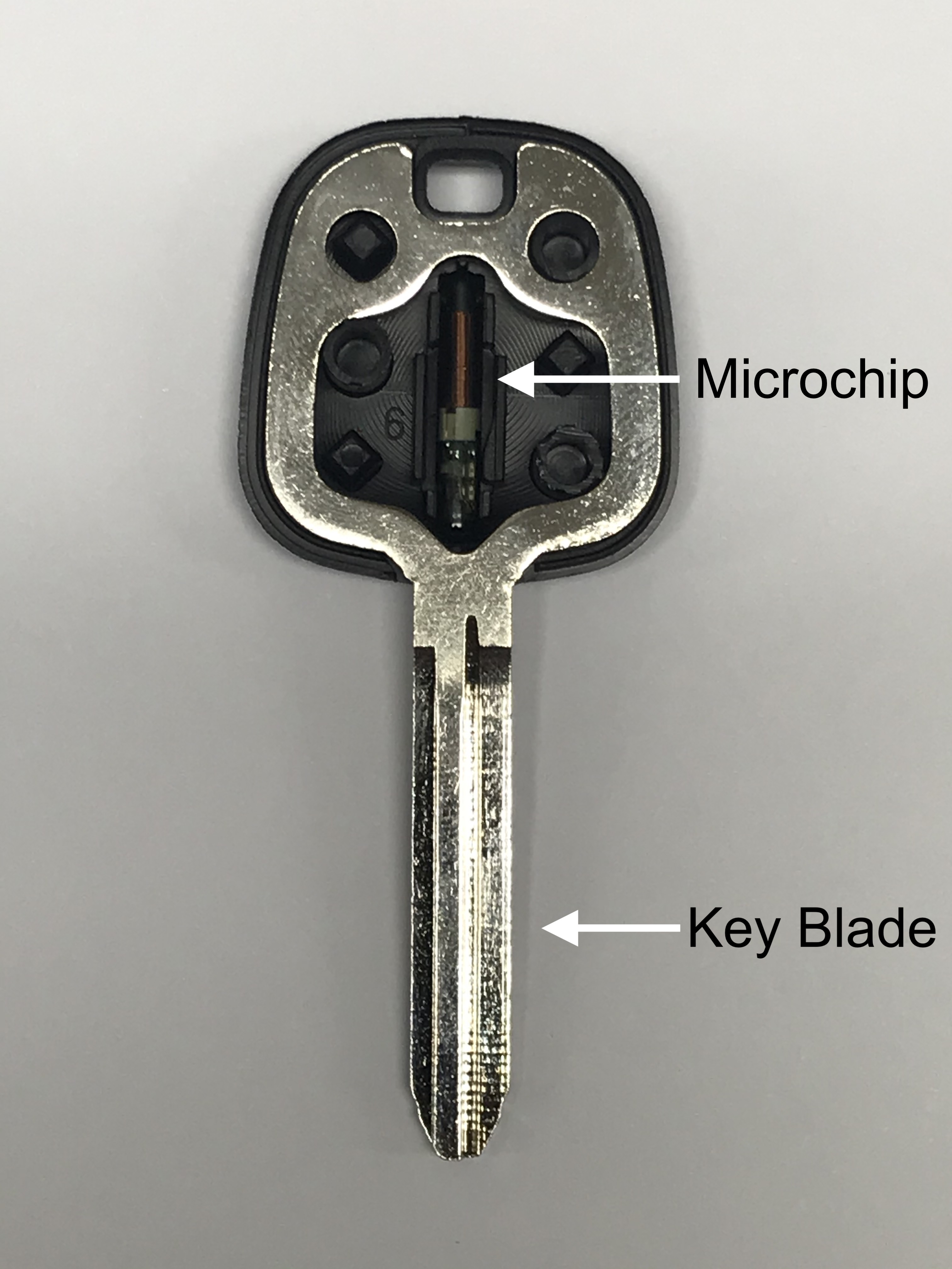 Inside of a transponder key